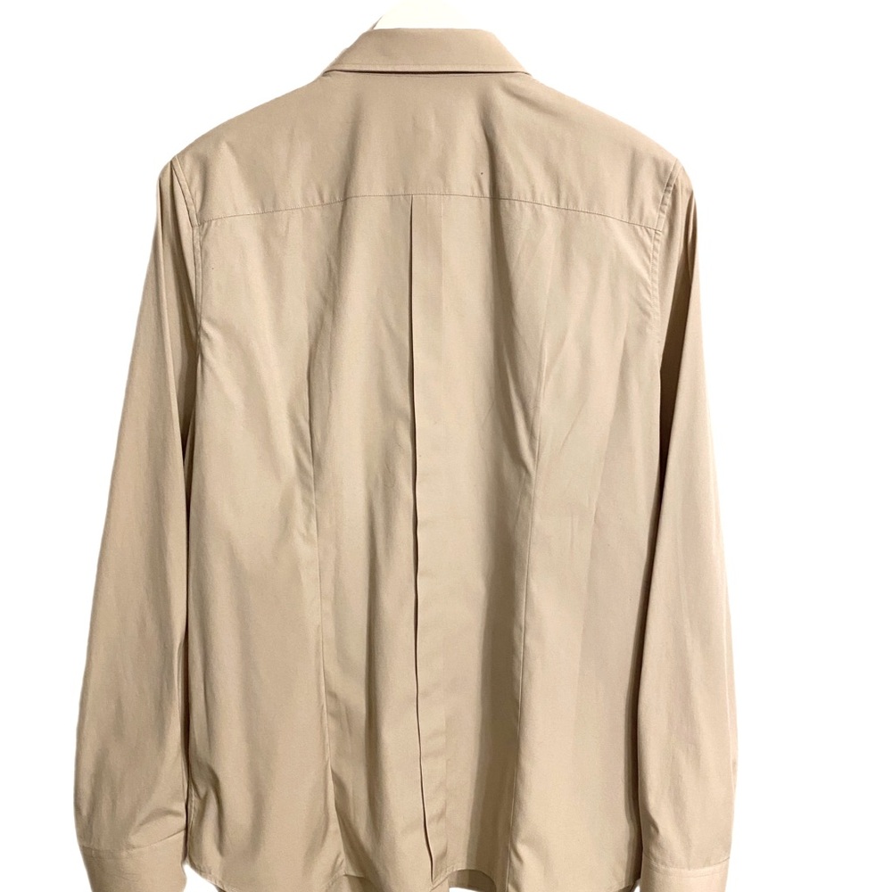 Burberry Tan Button-Down Shirt Size 12 - Picture 2 of 4